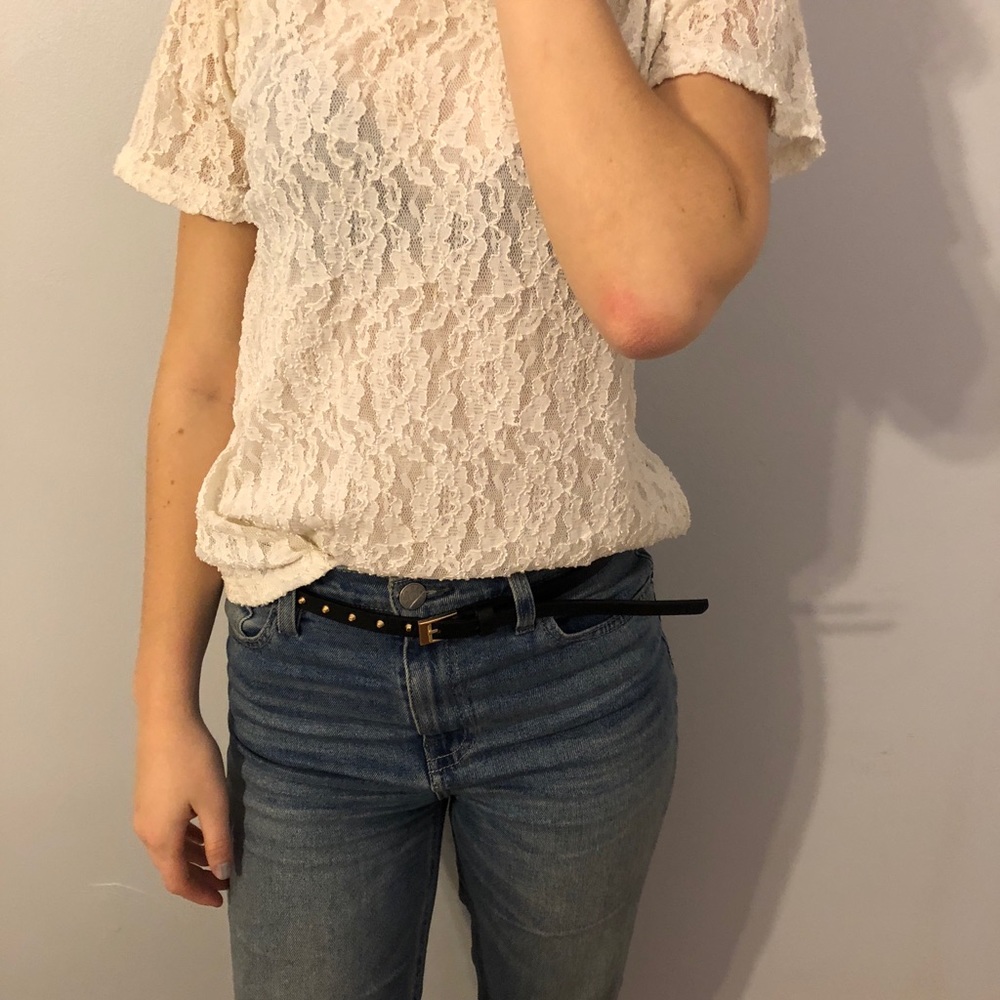 Vintage white lace top - Picture 3 of 4